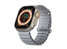 Ремешок - ApW26 Ocean Band для "Apple Watch 42/44/45/49 mm" силикон (gray) (214253)