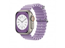 Ремешок - ApW26 Ocean Band для "Apple Watch 42/44/45/49 mm" силикон (light violet) (214251)
