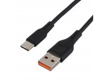 USB кабель шт.USB (A) - шт.Type-C 2м, 2,1A, чёрный GP01T-2M "GoPower"