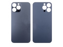 Задняя крышка для iPhone 13 Pro Max Серый (стекло, широкий вырез под камеру, логотип)