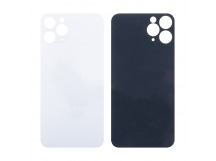 Задняя крышка для iPhone 11 Pro Белый (стекло, широкий вырез под камеру, логотип)