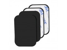 Металлическая пластина для автодержателя 45*65 прямоугольные (черный)