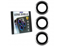 Защитное стекло линзы камеры для iPhone 14 Pro/14 Pro Max (комплект 3 шт.) Серебро