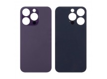 Задняя крышка для iPhone 14 Pro Темно-фиолетовый (стекло, широкий вырез под камеру, логотип)