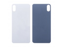 Задняя крышка для iPhone Xs Max Белый (стекло, широкий вырез под камеру, логотип)