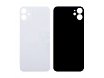 Задняя крышка для iPhone 12 mini Белый (стекло, широкий вырез под камеру, логотип)