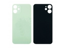 Задняя крышка для iPhone 12 mini Зеленый (стекло, широкий вырез под камеру, логотип)
