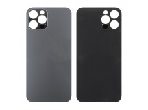 Задняя крышка для iPhone 12 Pro Серый (стекло, широкий вырез под камеру, логотип)