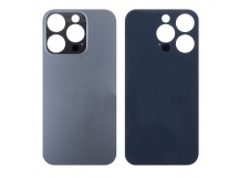 Задняя крышка для iPhone 14 Pro Черный (стекло, широкий вырез под камеру, логотип)