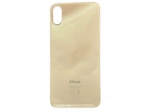 Задняя крышка iPhone XS (AAA c увел. вырезом) Золотая