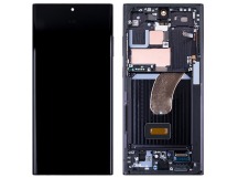 Дисплей для Samsung Galaxy S23 Ultra (S918B) модуль с рамкой Черный - OR (SP)