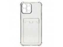 Чехол-накладка - SC278 с картхолдером для "Apple iPhone 14 Pro" (black) (214179)