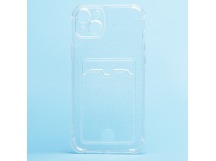 Чехол-накладка - SC300 с картхолдером для "Apple iPhone 14 Plus" (white) (214590)