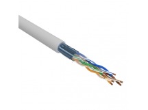 Кабель витая пара F/UTP, CAT 5e, PVC, 4PR, 24AWG, INDOOR, STRANDED, серый, 305м, "Rexant"