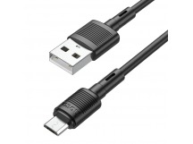 Кабель USB - Micro USB HOCO X83 "Victory" (2.4А, 100см) черный