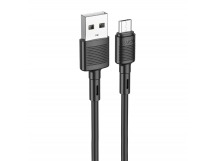 Кабель USB - Micro USB HOCO X83 "Victory" (2.4А, 100см) черный