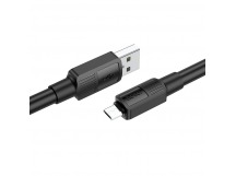 Кабель USB - Micro USB HOCO X84 "Solid" (2.4А, 100см) черный