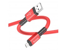 Кабель USB - Micro USB HOCO X85 "Strength" (2.4А, 100см) красный