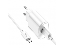 СЗУ с выходом USB Hoco C109A (QC3.0/1USB/кабель micro USB) белое