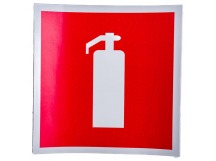 Наклейка знак пожарной безопасности "Огнетушитель"100*100 мм "Rexant"