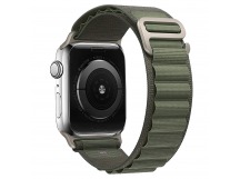 Ремешок - ApW27 Alpine Loop для "Apple Watch 42/44/45/49 mm" текстиль (green) (214282)