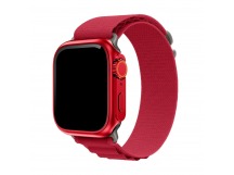 Ремешок - ApW27 Alpine Loop для "Apple Watch 42/44/45/49 mm" текстиль (red) (214286)