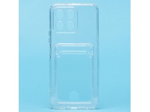 Чехол-накладка - SC276 с картхолдером для "Huawei Honor X6" (transparent) (218027)