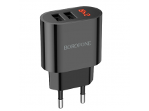 Адаптер Сетевой Borofone BA63A Richy USB 2,4A/12W (black) (207912)