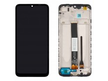 Дисплей для Xiaomi Redmi 9A/9C/10A в рамке + тачскрин (черный) 100%