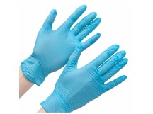 Перчатки одноразовые M/L (30шт) термопластичные голубые ТПЭ  GRIFON -303-044 1/45уп 