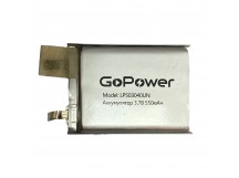 Аккумулятор Li-Pol LP503040UN PK1 3.7V 550mAh без защиты (толщ.5,0мм, шир.30мм, дл.40мм) "GoPower"