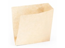 Уголок бумажный 14*14см (100шт) подпергамент бежевый без печати жиростойкий 1/100/2500шт
