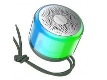Портативная колонка Borofone BR28 (Bluetooth/FM/USB/5Bт) светящаяся темно-зеленая