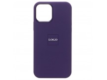Чехол copy original силиконовый iPhone 14 Magsafe темно-фиолетовый