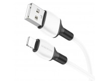 Кабель USB - Apple lightning Borofone BX84 "Rise" (2.4А, 100см) белый