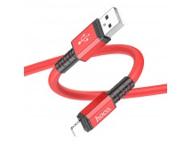 Кабель USB - Apple lightning HOCO X85 "Strength" (2.4А, 100см) красный