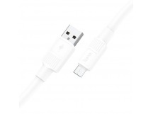 Кабель USB - Micro USB HOCO X84 "Solid" (2.4А, 100см) белый