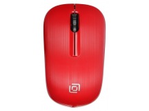 Мышь Оклик 525MW черный/красный оптическая (1000dpi) беспроводная USB для ноутбука (3but) [14.04], шт