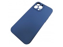 Чехол силиконовый iPhone 13 Pro Max Soft Touch синий