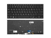 Клавиатура 0KNB0-2608RU00 для Asus черная с подсветкой