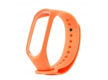 Силиконовый ремешок для Xiaomi Mi Band 3/4 оранжевый (03)