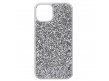Чехол-накладка - PC071 POSH SHINE для "Apple iPhone 13" россыпь кристаллов (silver) (212741)