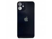 Задняя крышка iPhone 12 Mini (Оригинал c увел. вырезом) Черный