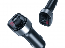 Автомобильный FM-трансмиттер XO-BCC10 bluetooth, 2.4А USB, цвет черный