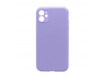 Чехол-накладка Silicone Case NEW без лого для Apple iPhone 11/6.1 (защита камеры) (047) сиреневый