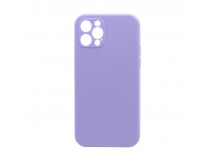 Чехол Silicone Case NEW без лого для Apple iPhone 12pro/6.1 (защита камеры) (047) сиреневый