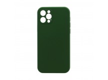 Чехол Silicone Case NEW без лого для Apple iPhone 12pro/6.1 (защита камеры) (061) зеленый