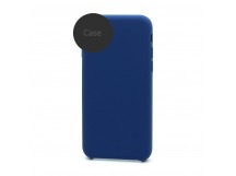 Чехол-накладка Silicone Case NEW без лого для Apple iPhone 14/6.1 (защита камеры) (020) синий