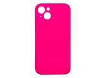 Чехол Silicone Case NEW без лого для Apple iPhone 14/6.1 (защита камеры) (062) розовый