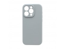 Чехол-накладка Silicone Case NEW без лого для Apple iPhone 14pro/6.1 (защита камеры) (026) светло-серый